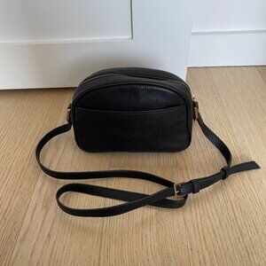 J.Crew Black Leather Crossbody, Like New